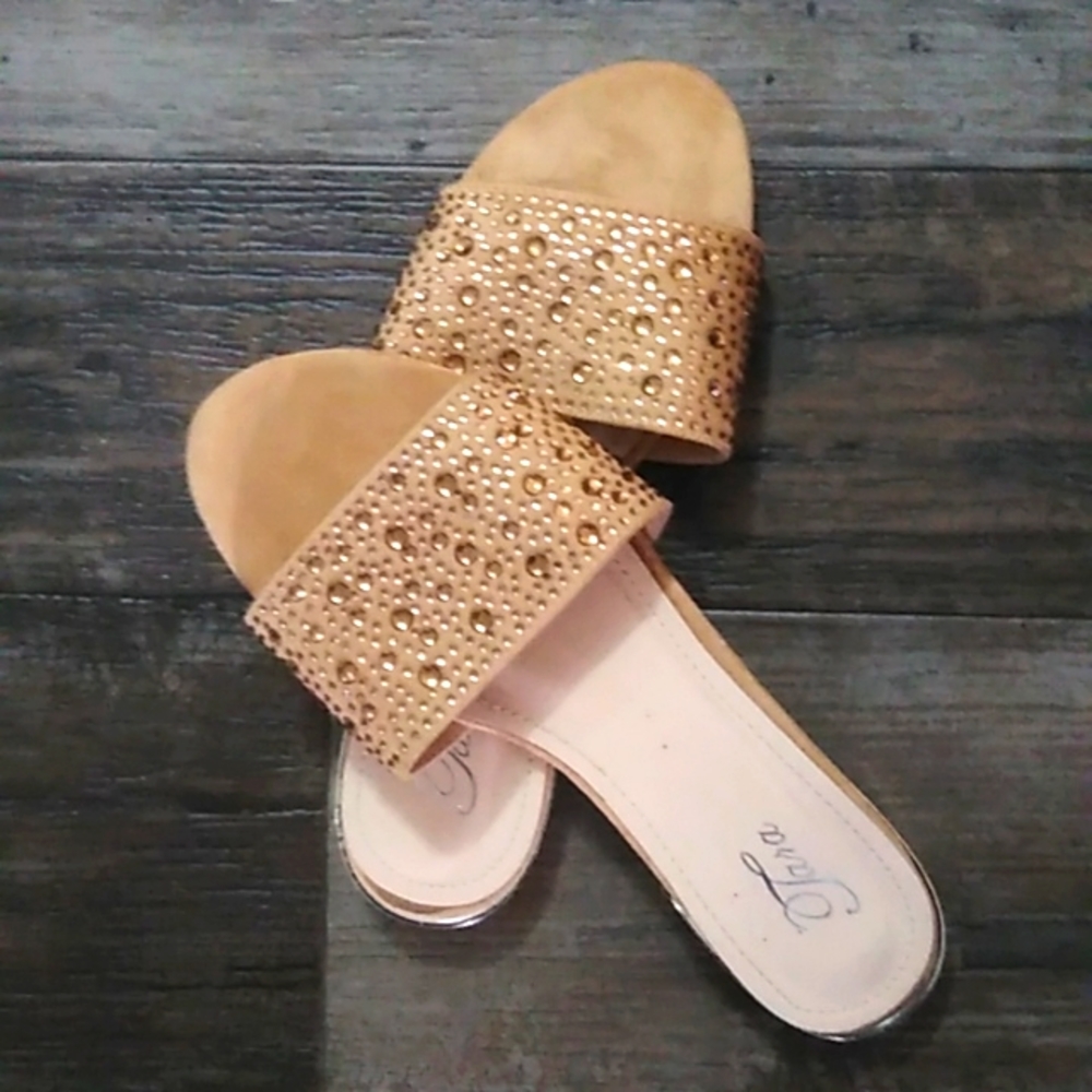 Blingy Slip-on Sandals - Picture 3 of 8